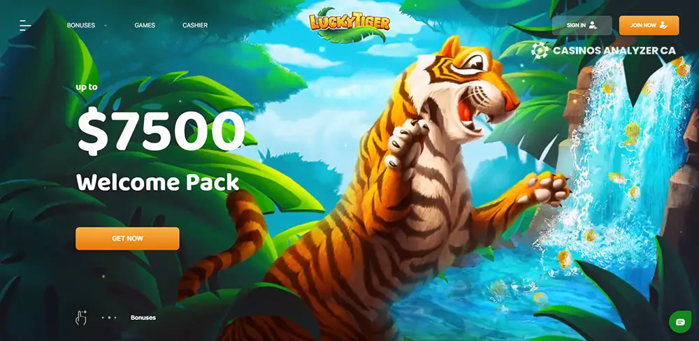 Lucky Tiger Casino featuring lucky tiger casino no deposit bonus