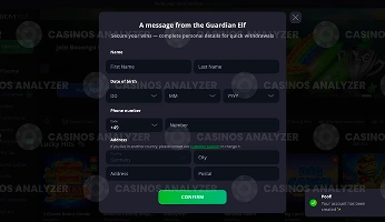 Complete identity verification screenshot 1
