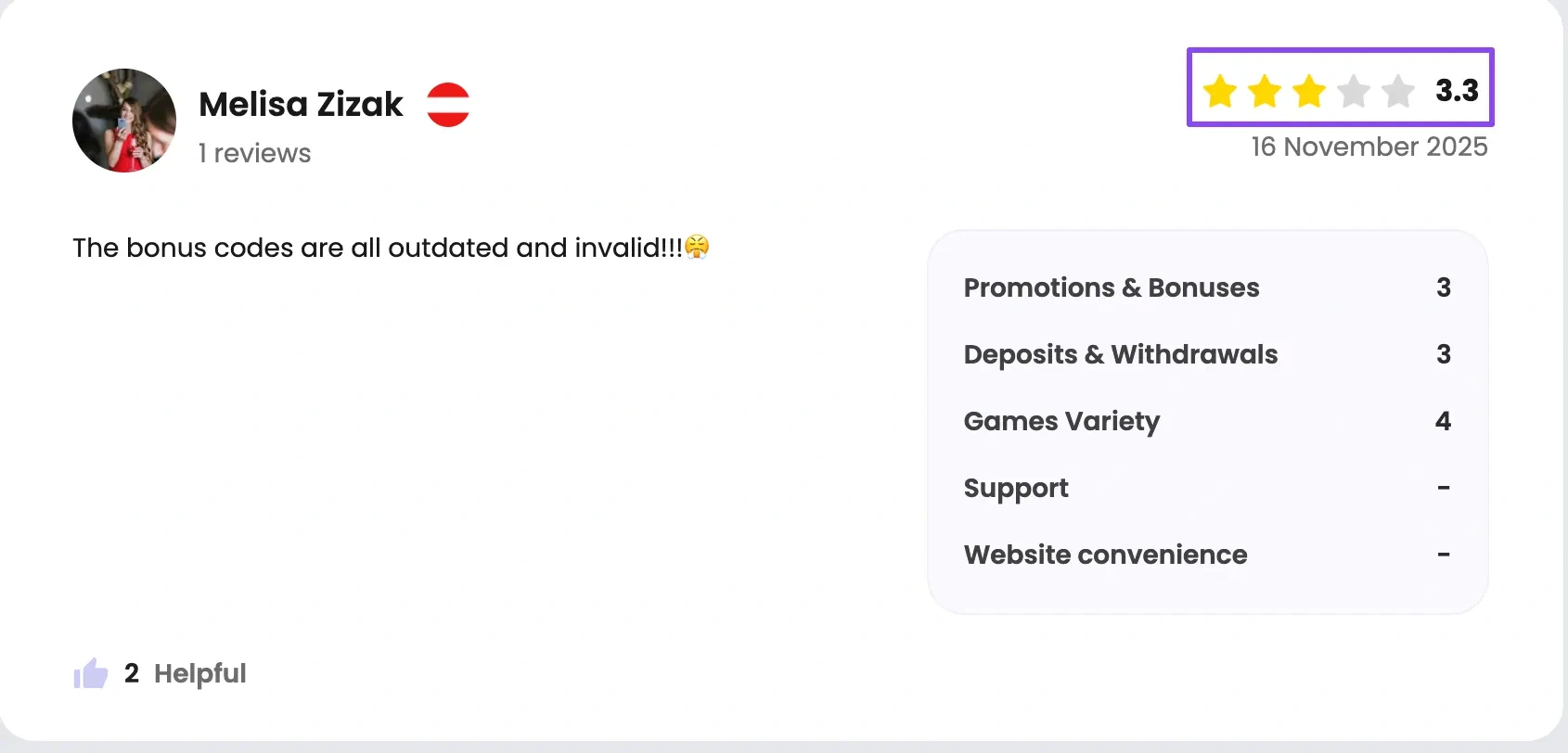 Verified reviews screenshot 2