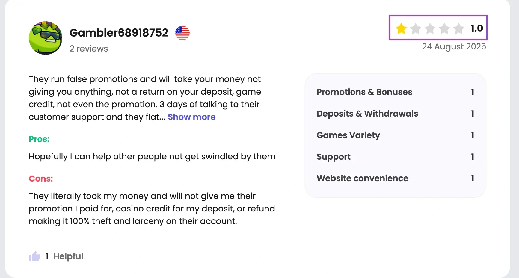 Verified reviews screenshot 3