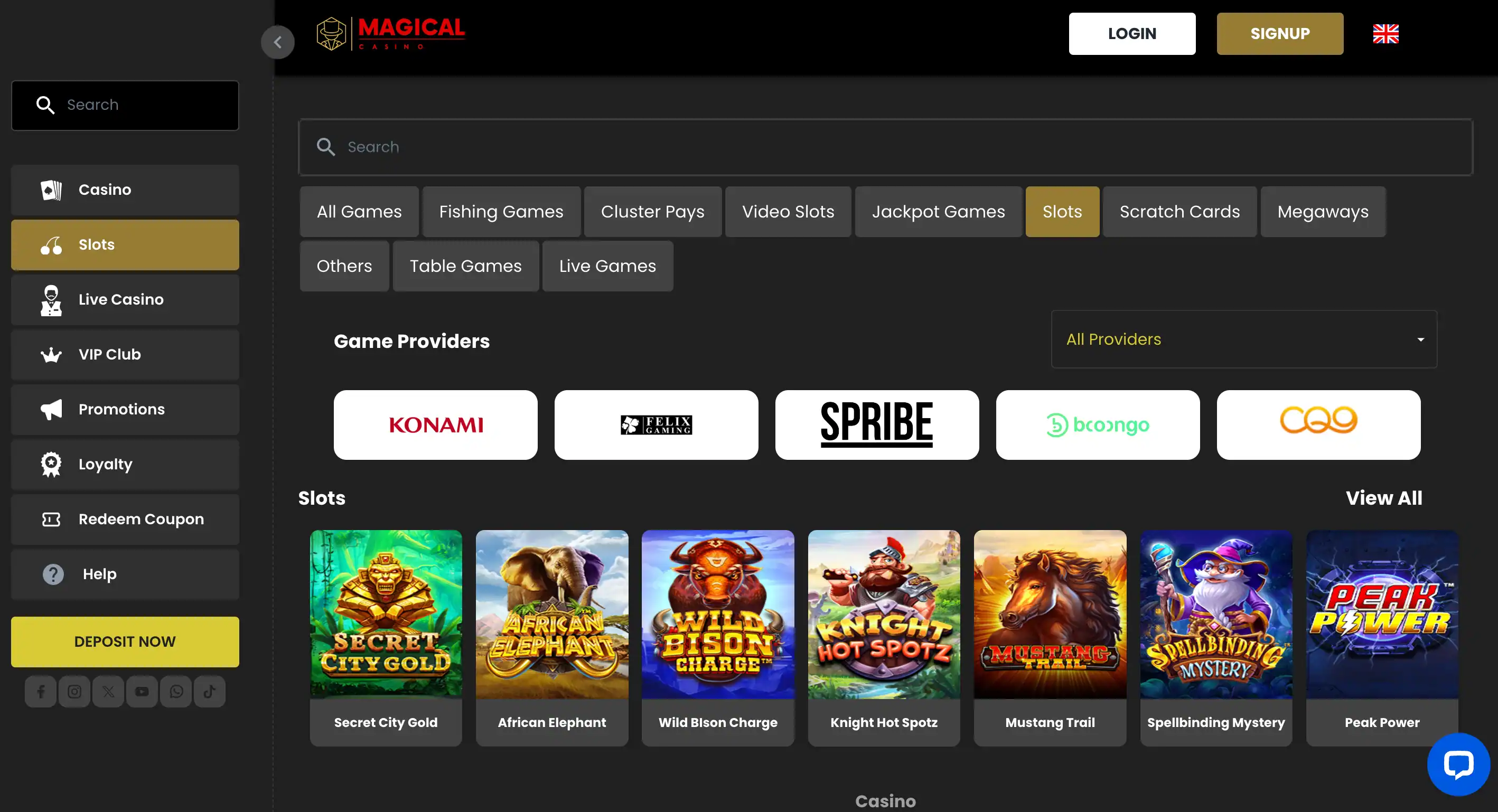 Magic Casino Games