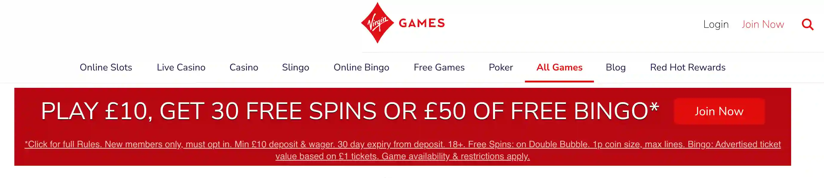 Virgin Games Casino Bonuses