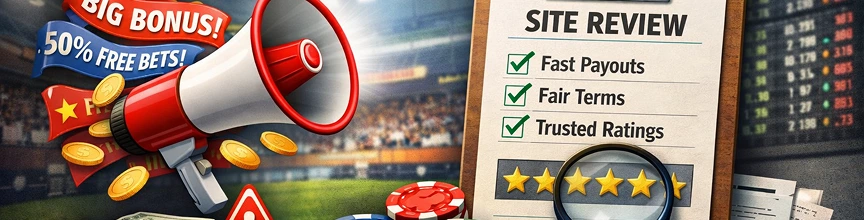 Betting bonuses are loud but reviews protect your bankroll