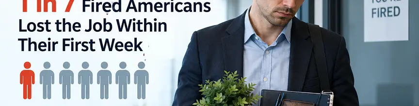 Fired Before the First Paycheck: 1 in 7 Fired Americans Lost the Job Within Their First Week
