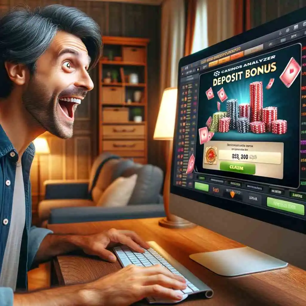 Man gets casino deposit bonuses from casinos analyzer