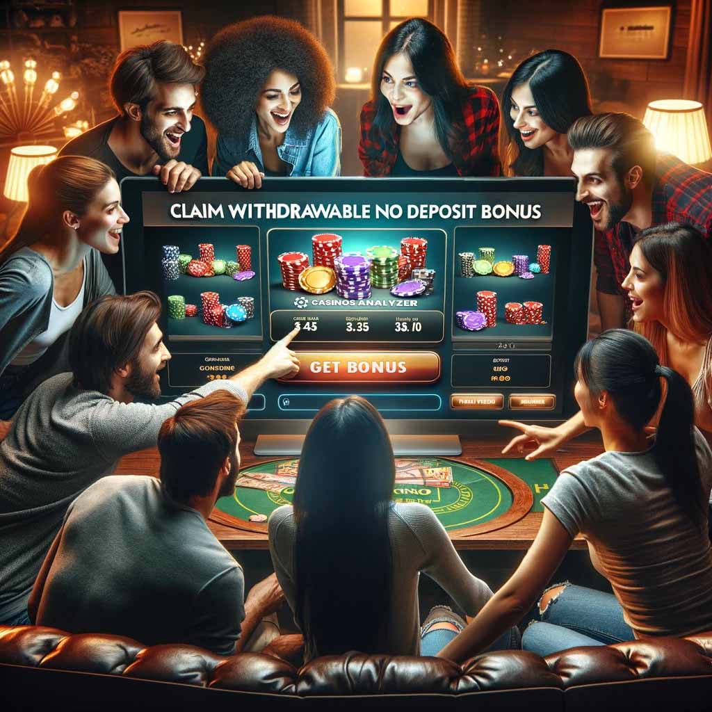 Friends get withdrawable no deposit bonus from casinos analyzer