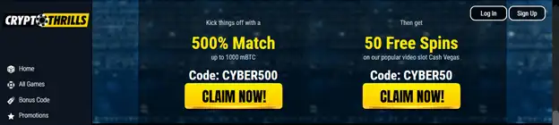 Crypto Thrills promo