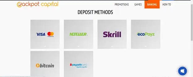 Jackpot capital deposit