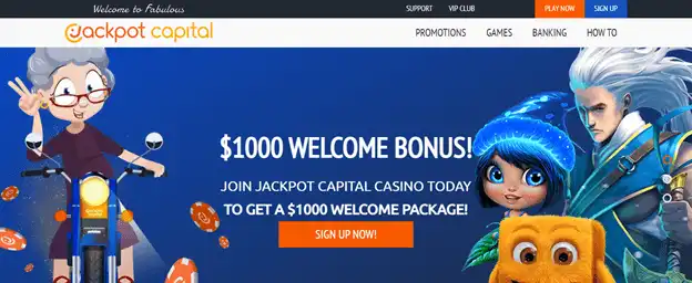 Jackpot capital first screen