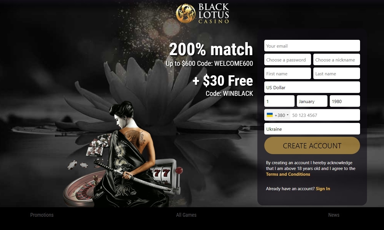 black lotus casino no deposit bonus