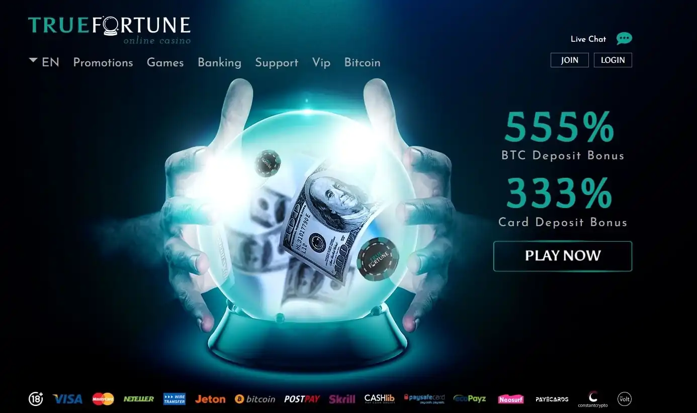 True Fortune First screen