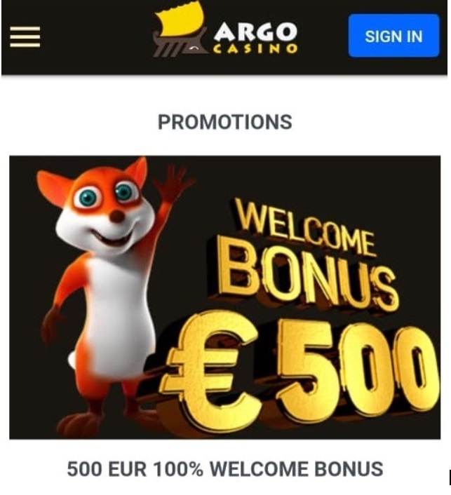 Argo bonus 1
