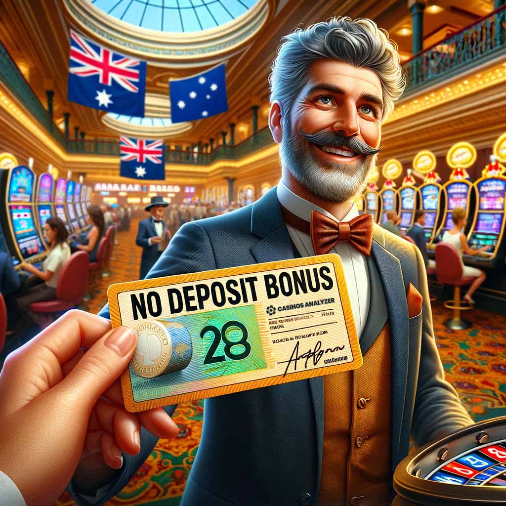Senior man gets no deposit bonus codes Australia from casinos analyzer