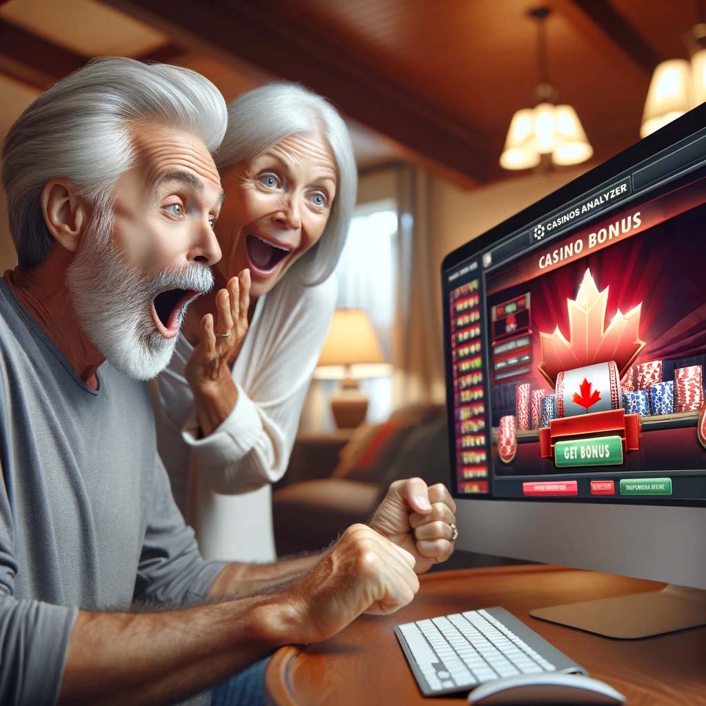 Senior couple get no deposit bonus casino Canada from casinos analyzer