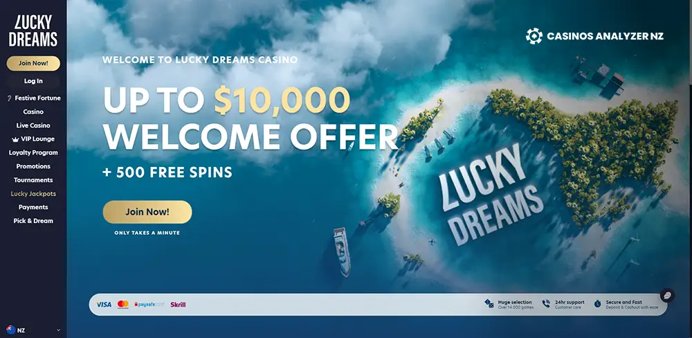 Lucky Dreams No Deposit Bonus Codes 2024 For Existing Screenshot