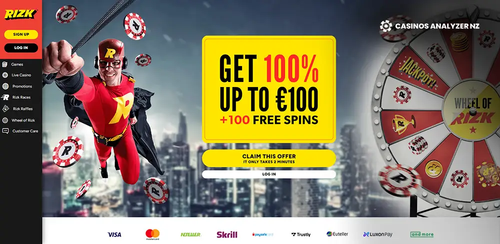 Rizk No Deposit Bonus Codes 2024 Screenshot