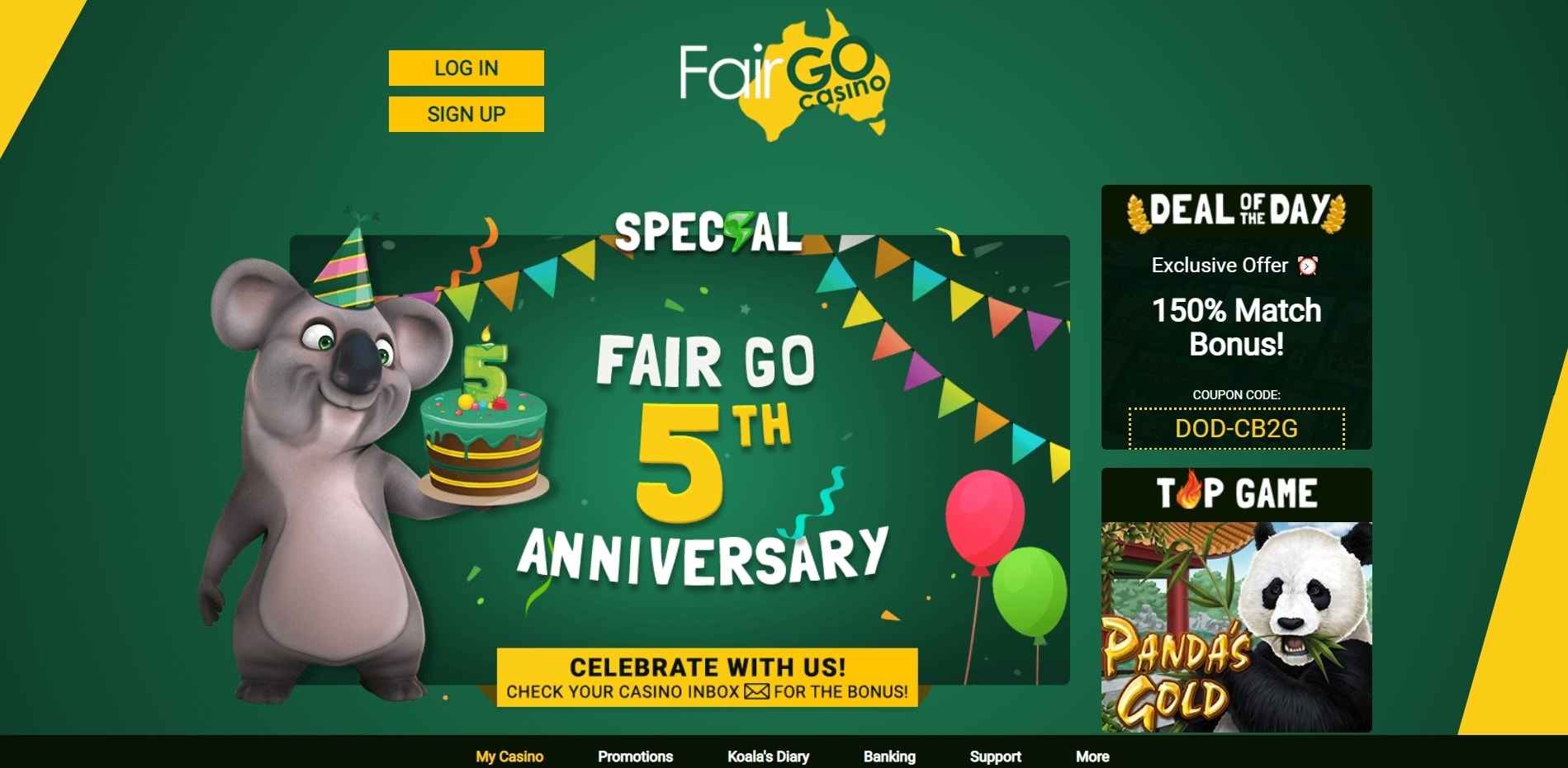 fairgo first screen