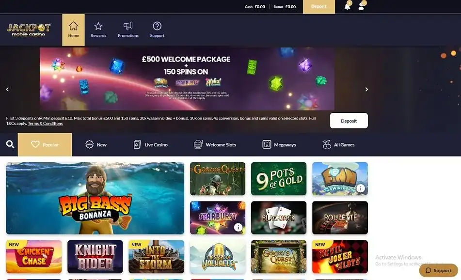 Jackpot mobile casino