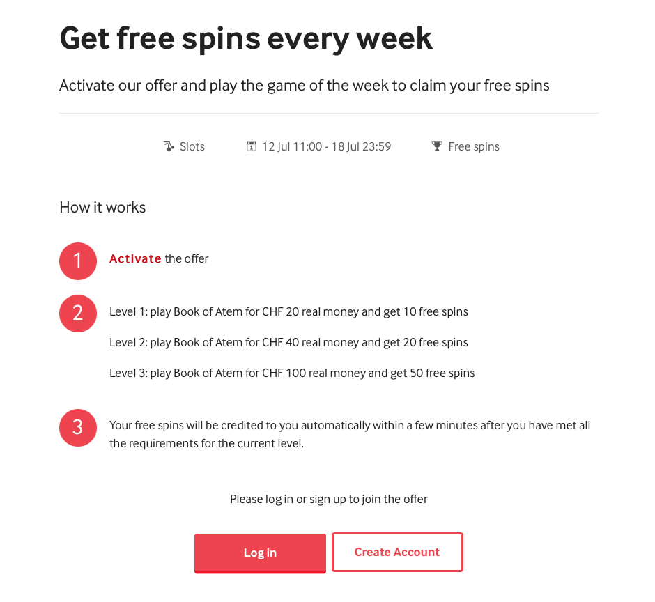 MyCasino free spins