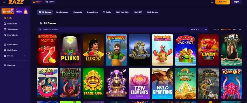 RazeBet Casino gives