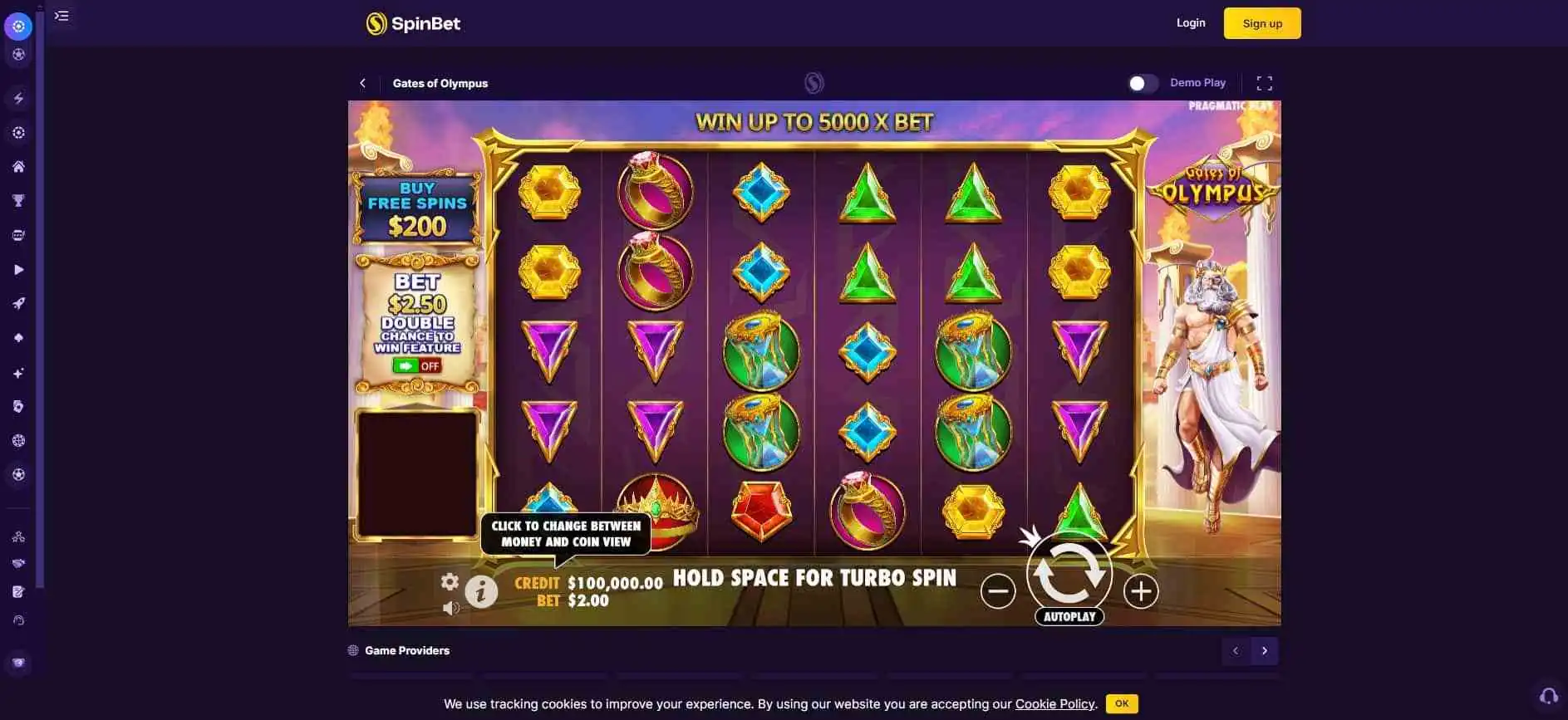 SpinBet Casino Game