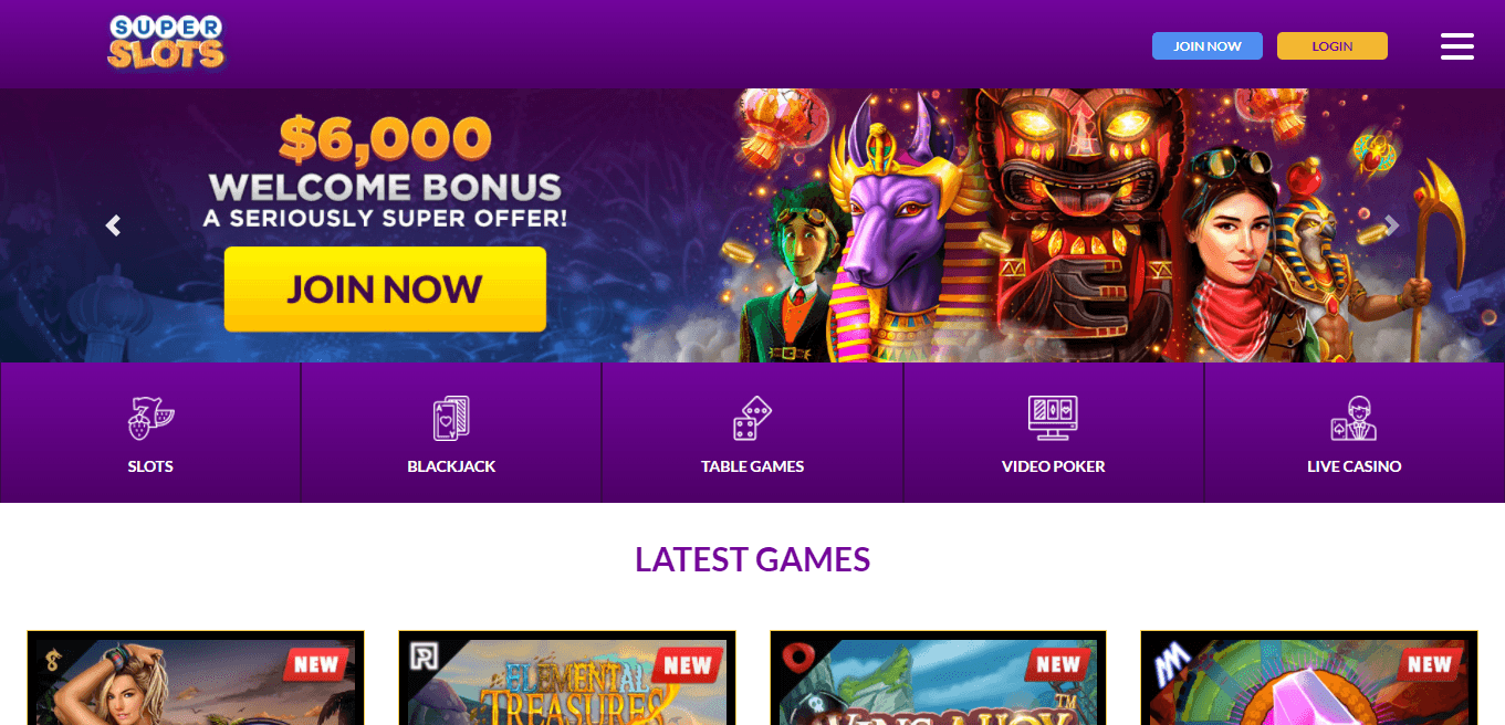 super slots no deposit codes