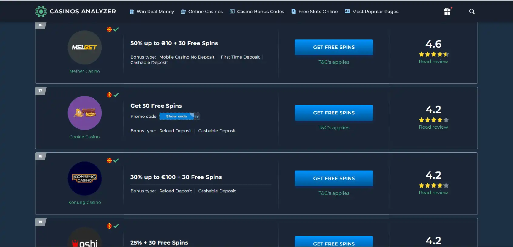 How to claim 30 free spins