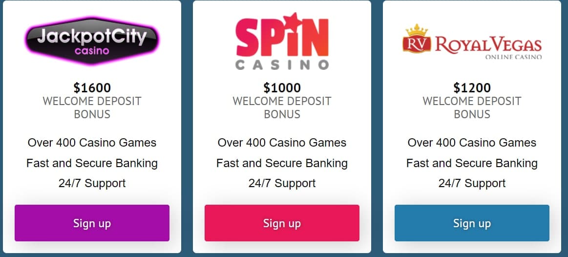 400percent Bonus Casinos