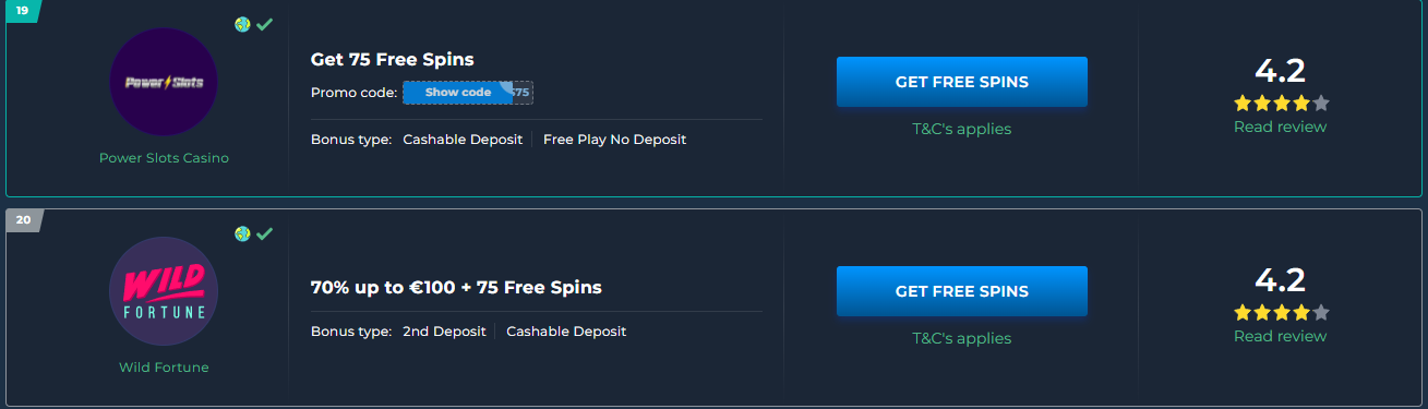 How to Claim 75 Free Spins