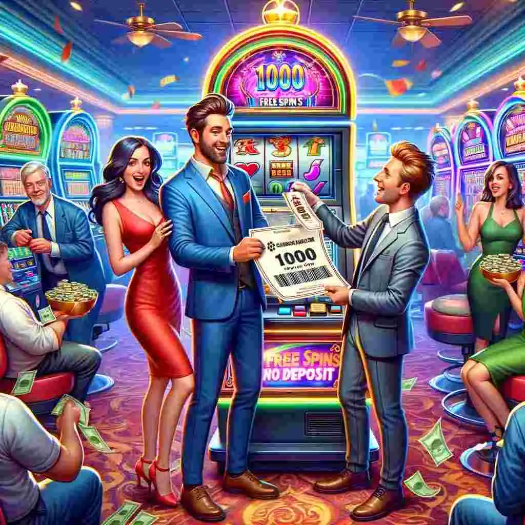 Happy couple get 1000 free spins no deposit from casinos analyzer