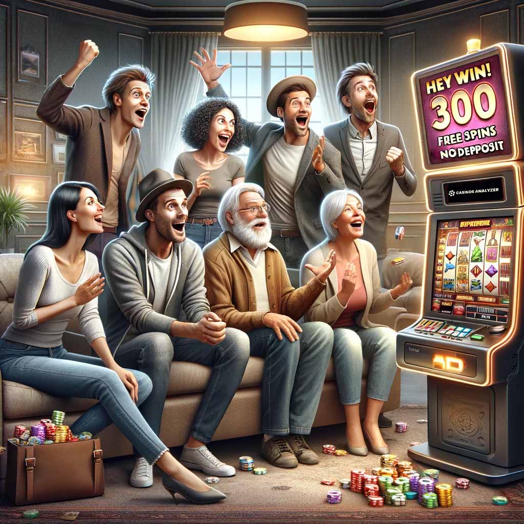 Joyful people get 300 free spins no deposit from casinos analyzer