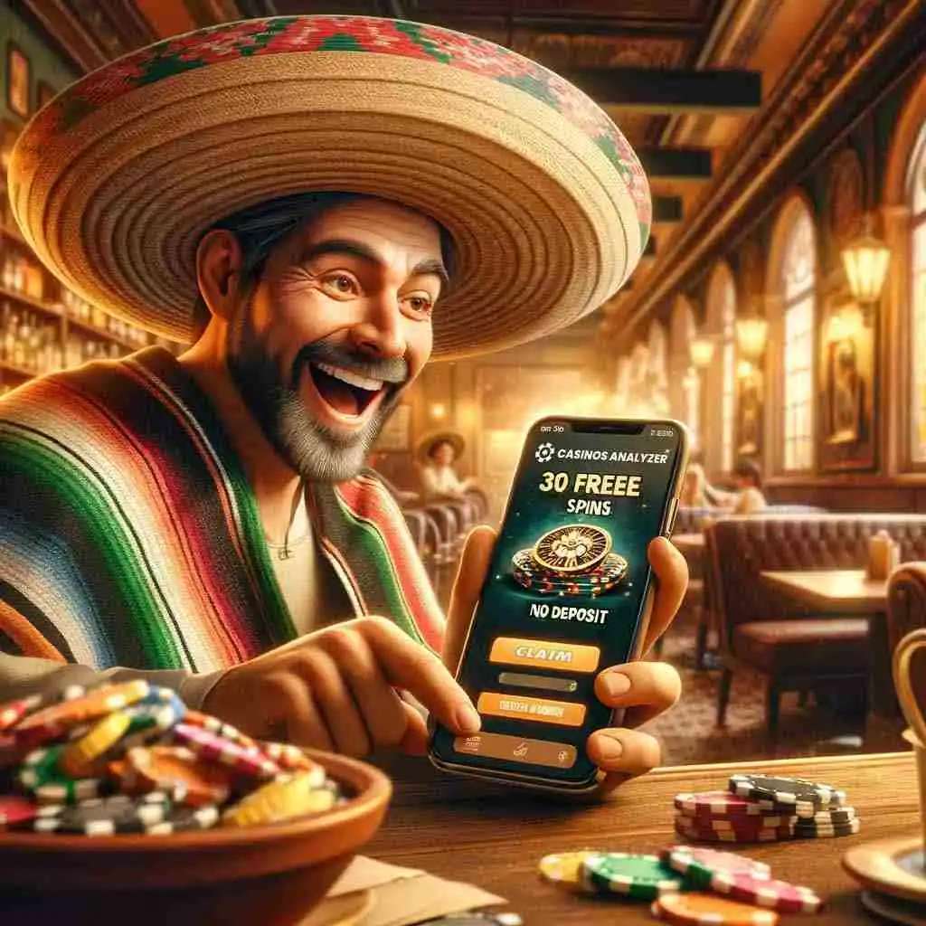Mexican man gets 30 free spins no deposit from casinos analyzer
