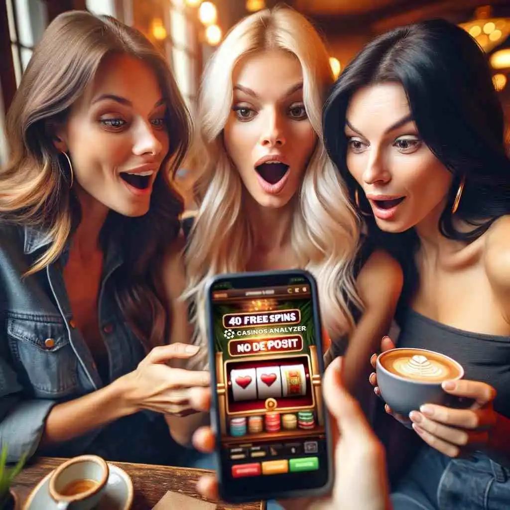 Surprized women get 40 free spins no deposit from casinos analyzer