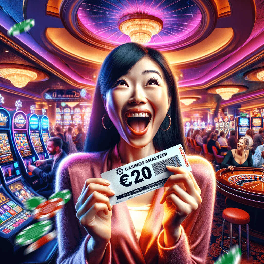 Asian woman gets 20€ no deposit bonus from casinos analyzer