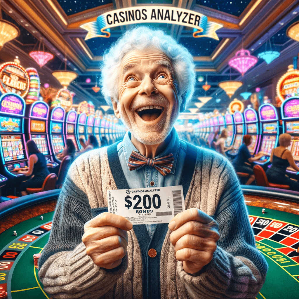 Senior man gets 0 no deposit bonus from casinos analyzer