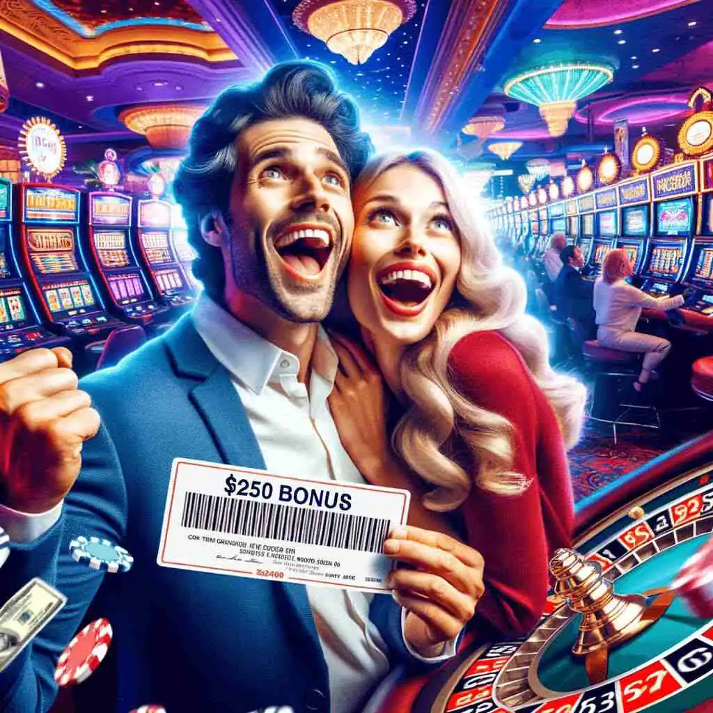 Surprized people get $250 no deposit bonus casino usa