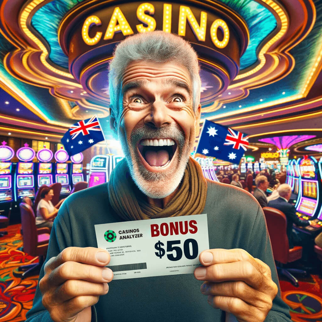 Satisfied man win  no deposit bonus from casinos analyzer