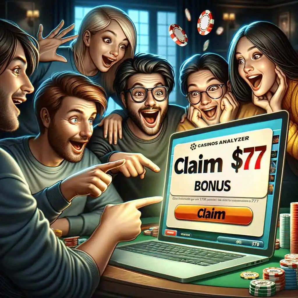 Young friends win $77 No Deposit Bonus Codes USA