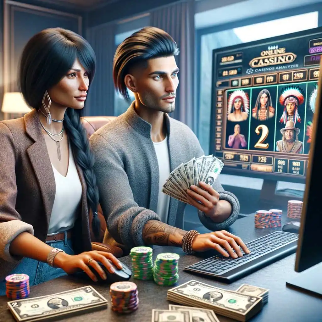 Native american couple joined deposit casino with casinos analyzer bonus