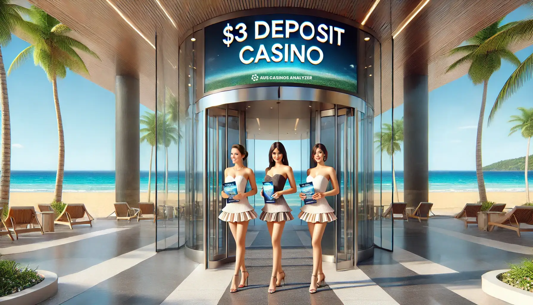 Coastal  Deposit Casino Australia by AusCasinosAnalyzer with attendants greeting visitors inside