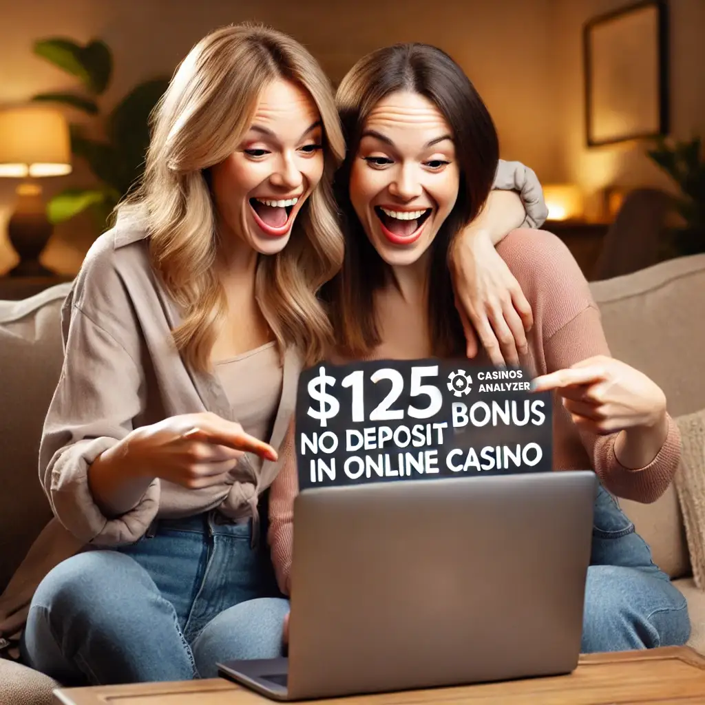 Female gamblers excited trying 5 no deposit bonus codes