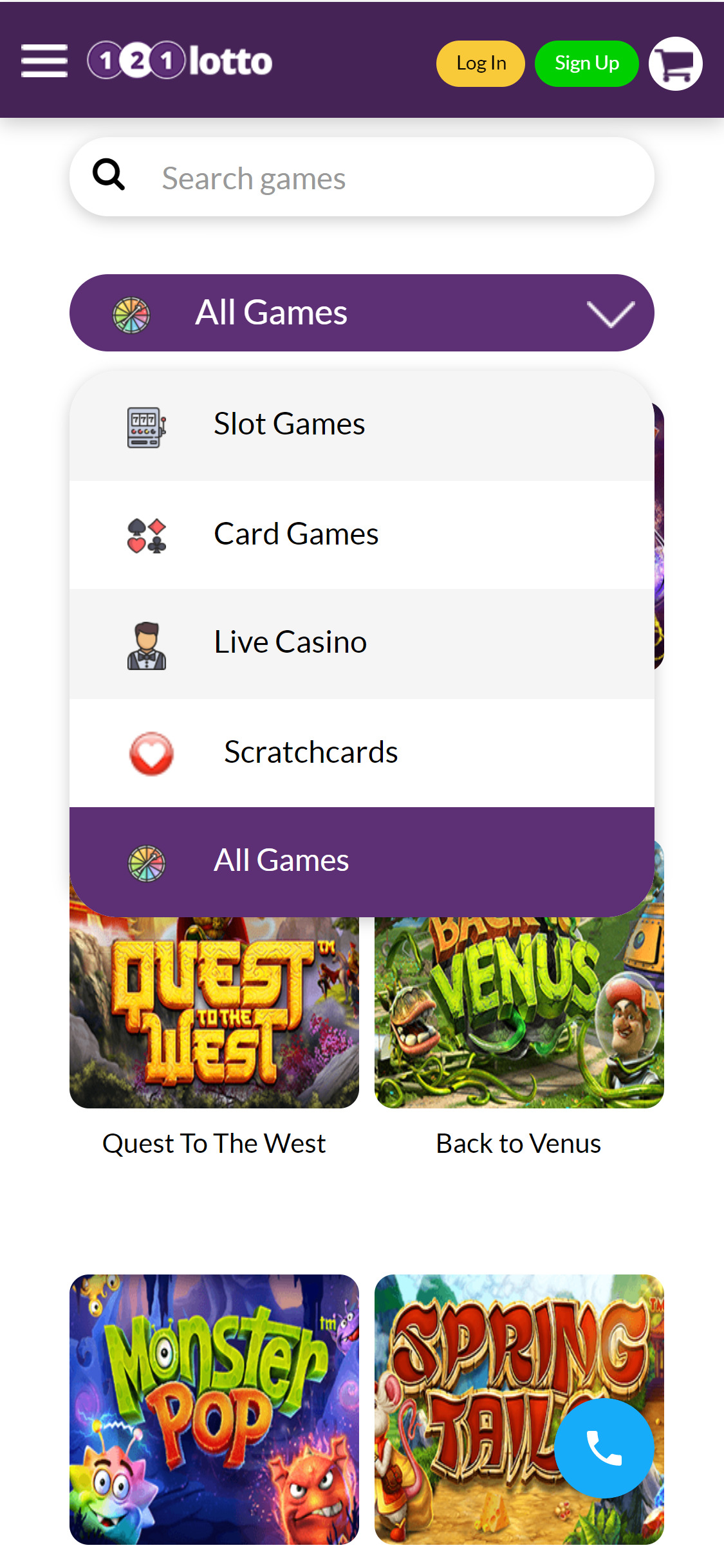 121Lotto Casino Mobile Games Review