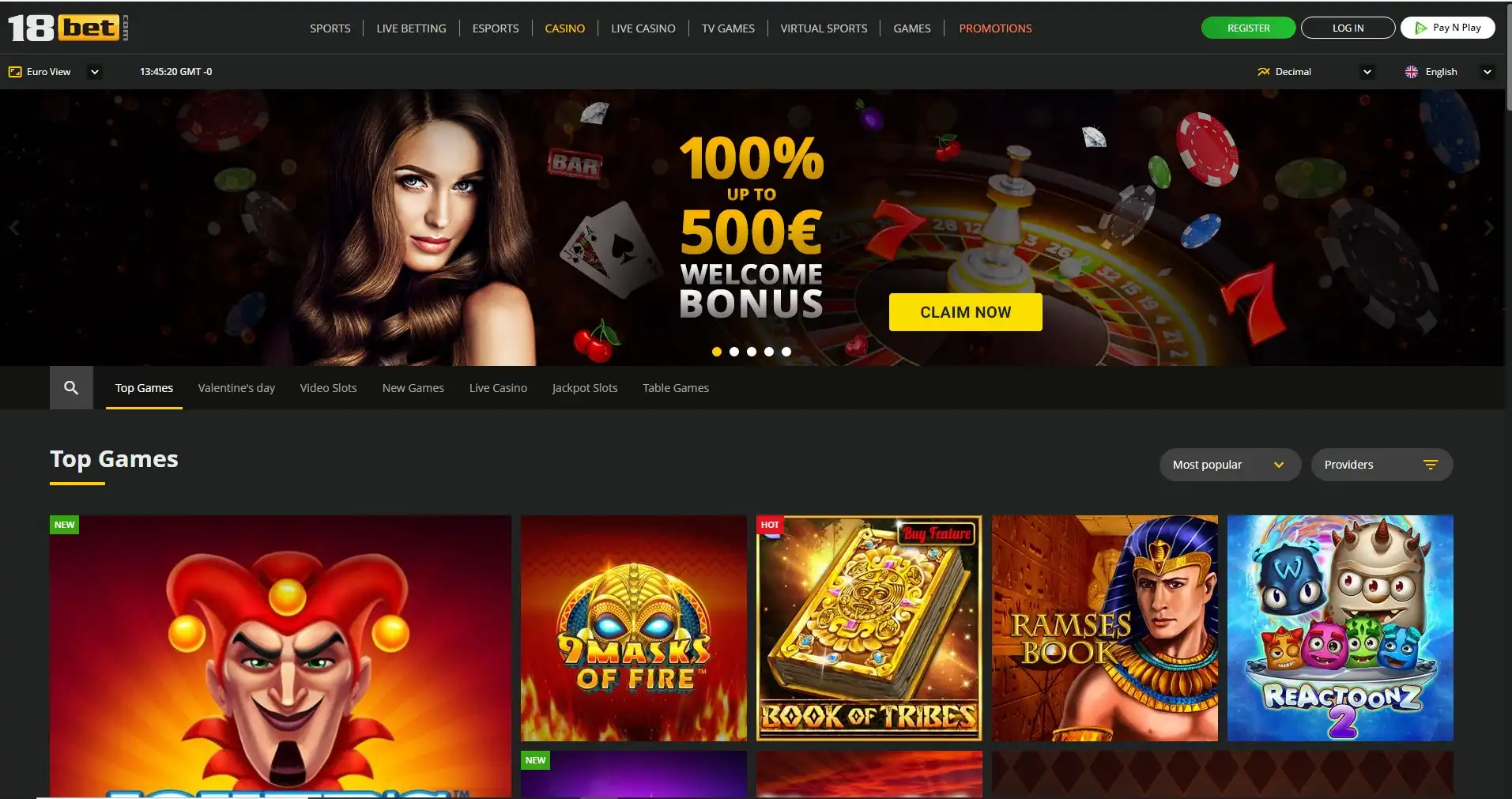 18Bet Casino Review