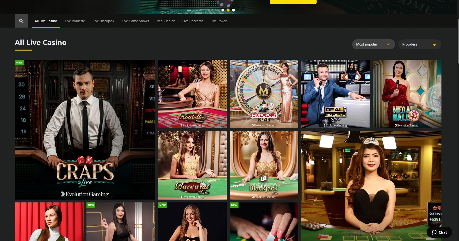 18Bet Casino Live Dealer Games