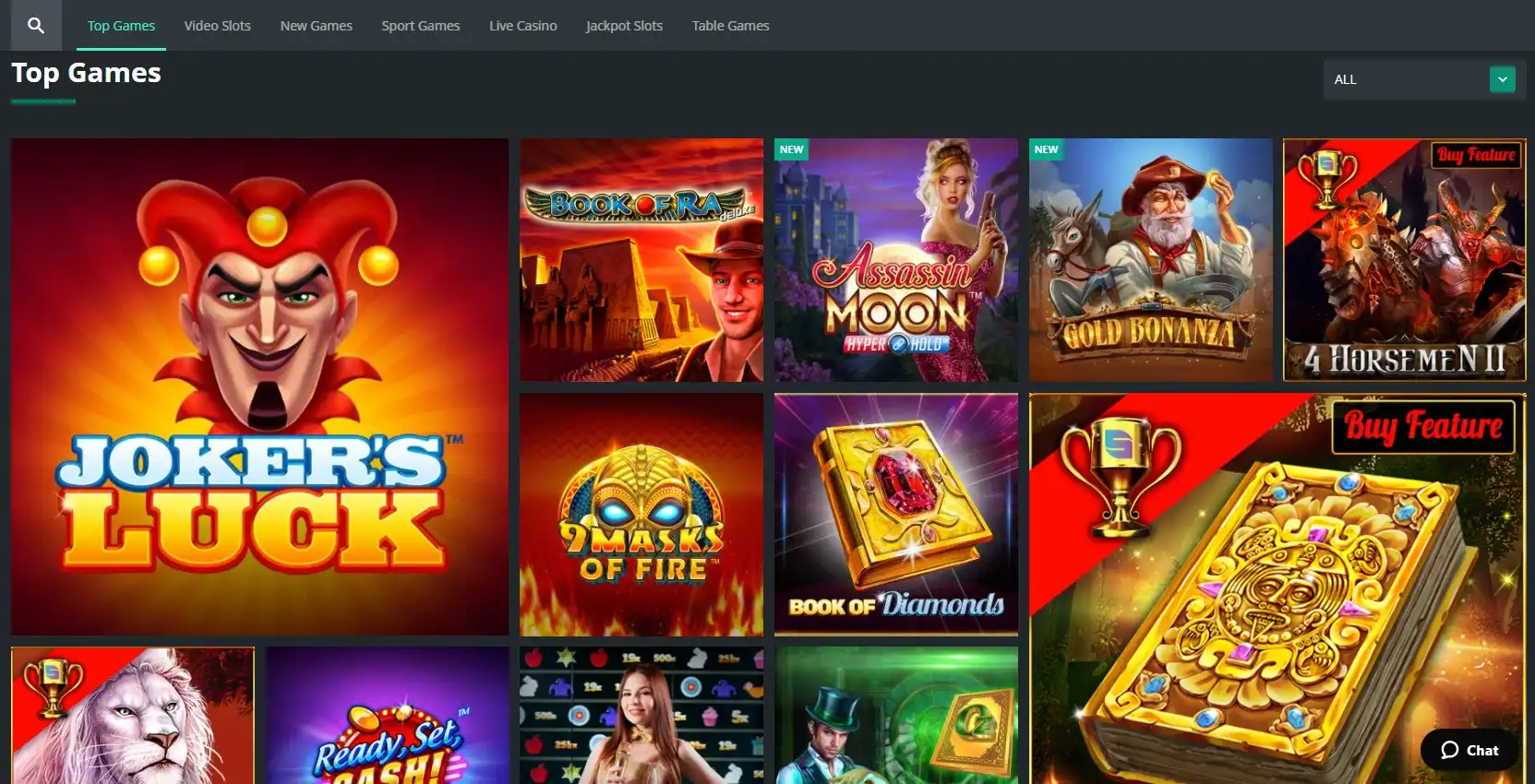 1Bet Casino Games