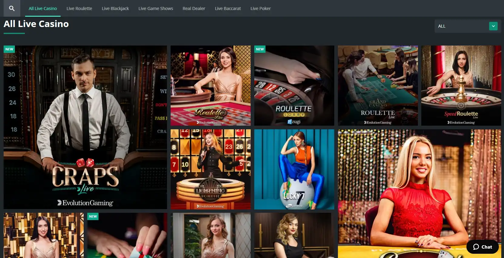 1Bet Casino Live Dealer Games
