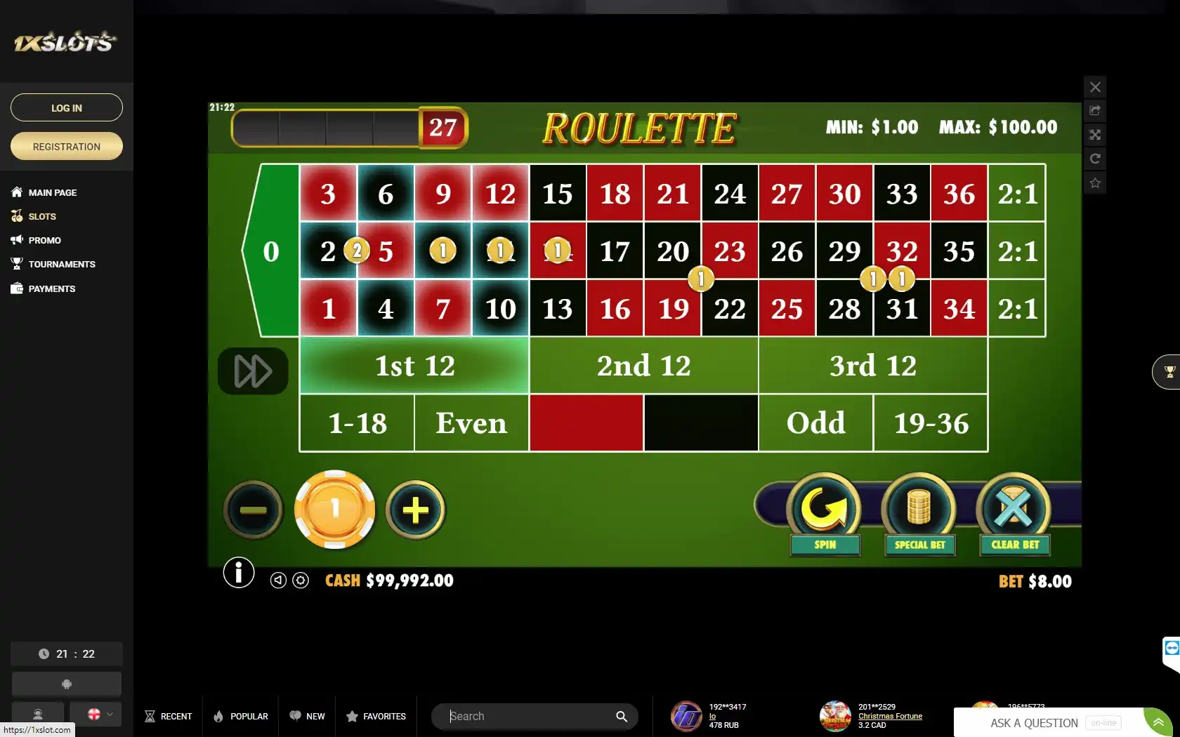 1xSlots Casino Casino Games