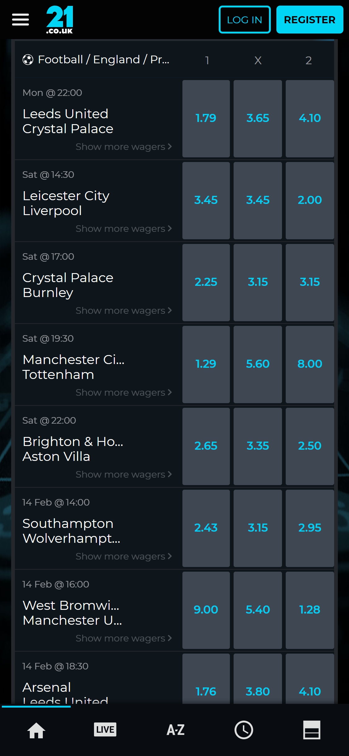 21.co.uk Casino Mobile Betting Review