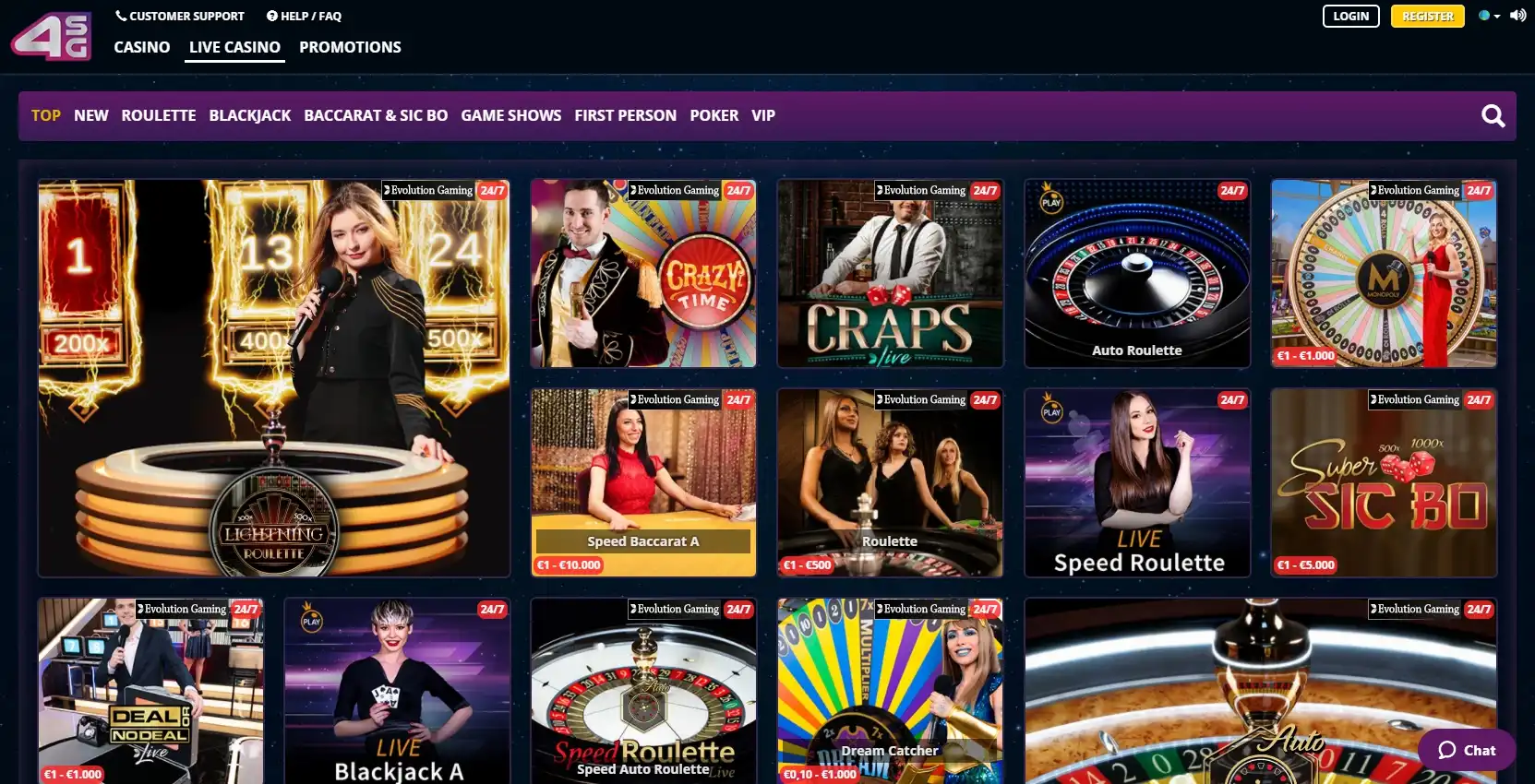 4StarsGames Live Dealer Games