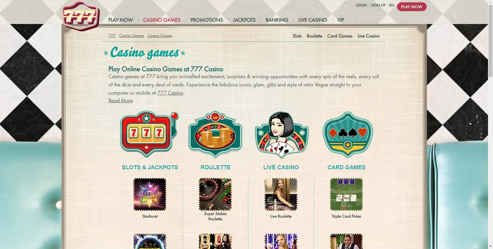 777 Casino Games